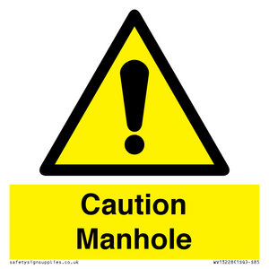 Caution Manhole